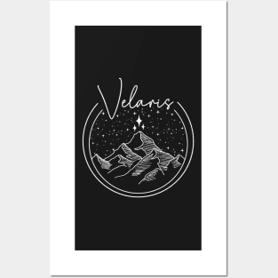 ACOTAR Velaris Logo White Posters and Art